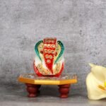 Marble Handcrafted Chowki Ganesha