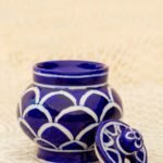 Blue Pottery- Handcrafted Condiment Jar