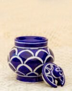 Blue Pottery- Handcrafted Condiment Jar