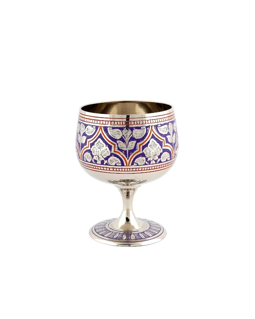 25_1__1 Brass Handcrafted Goblet 5″ - Image 1
