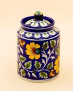 Blue Pottery Handcrafted Utility Jar- Blue