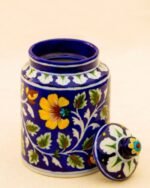 Blue Pottery Handcrafted Utility Jar- Blue - Image 2