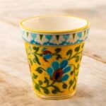 Blue Pottery- Yellow Color Handcrafted Planter