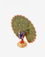 Metal Handcrafted Dancing Peacock – 4 inch - Image 2