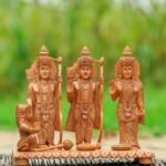 Hand Carved Lord Rama, Laxmana, Sita and Hanuman Figurine