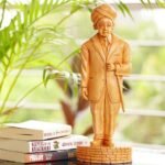Dr. S Radhakrishnan Hand-Carved Wooden Statue