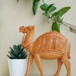 Wooden Carved Camel Sculpture ‘Ship of the Desert’