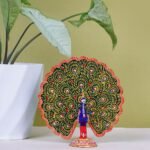 Metal Handcrafted Dancing Peacock – 4 inch
